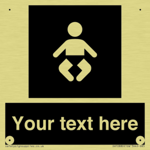 Custom information: black panel baby change